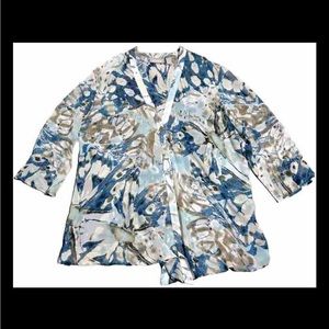 ❤️3/$15❤️Chicos Button Up Blouse Size 2 (Large)